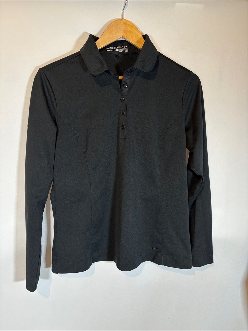 Nike golf dri-fit Black Long-Sleeve Polo Top